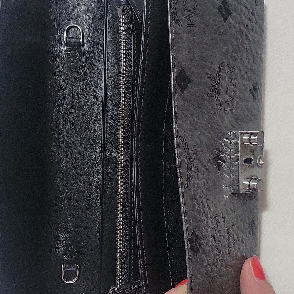 MCM Patricia Visetos Leather Wallet on a Chain - Picture 8 of 13